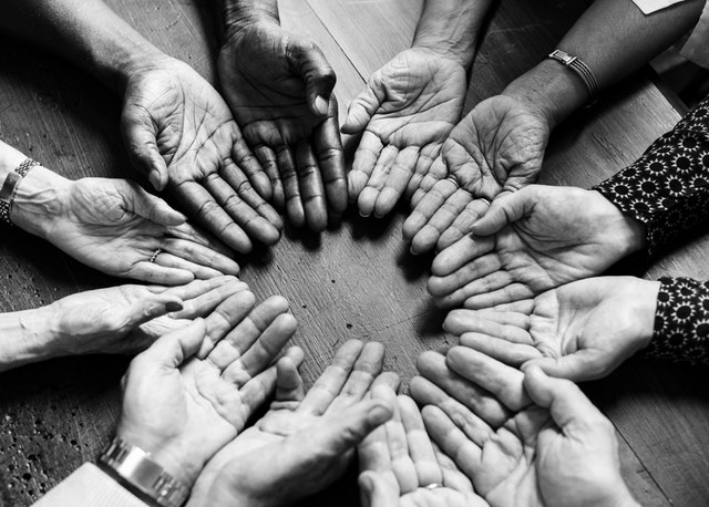 circle made of our people's hands 